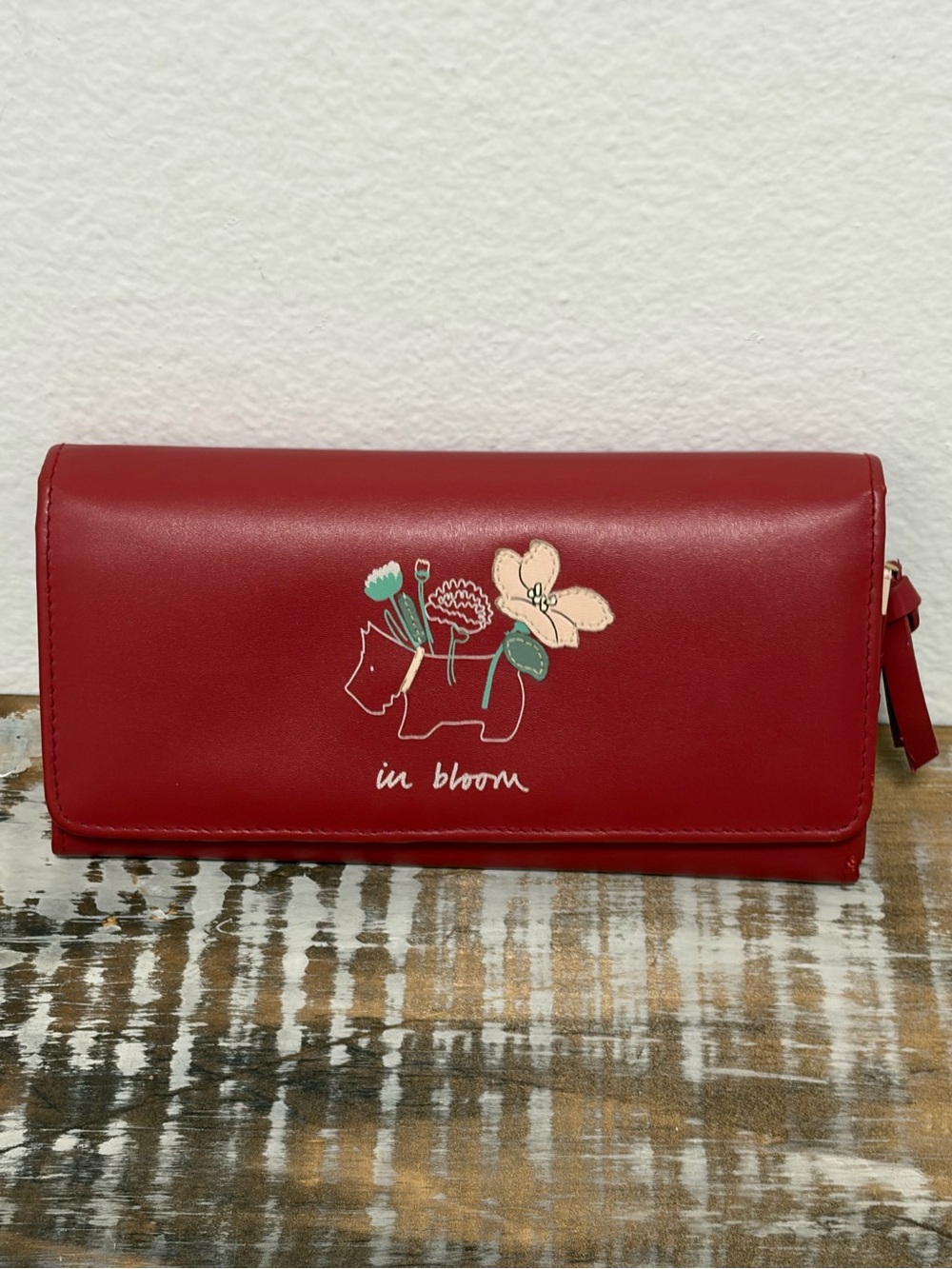 Radley London Red “In Bloom” Long Wallet - Like New